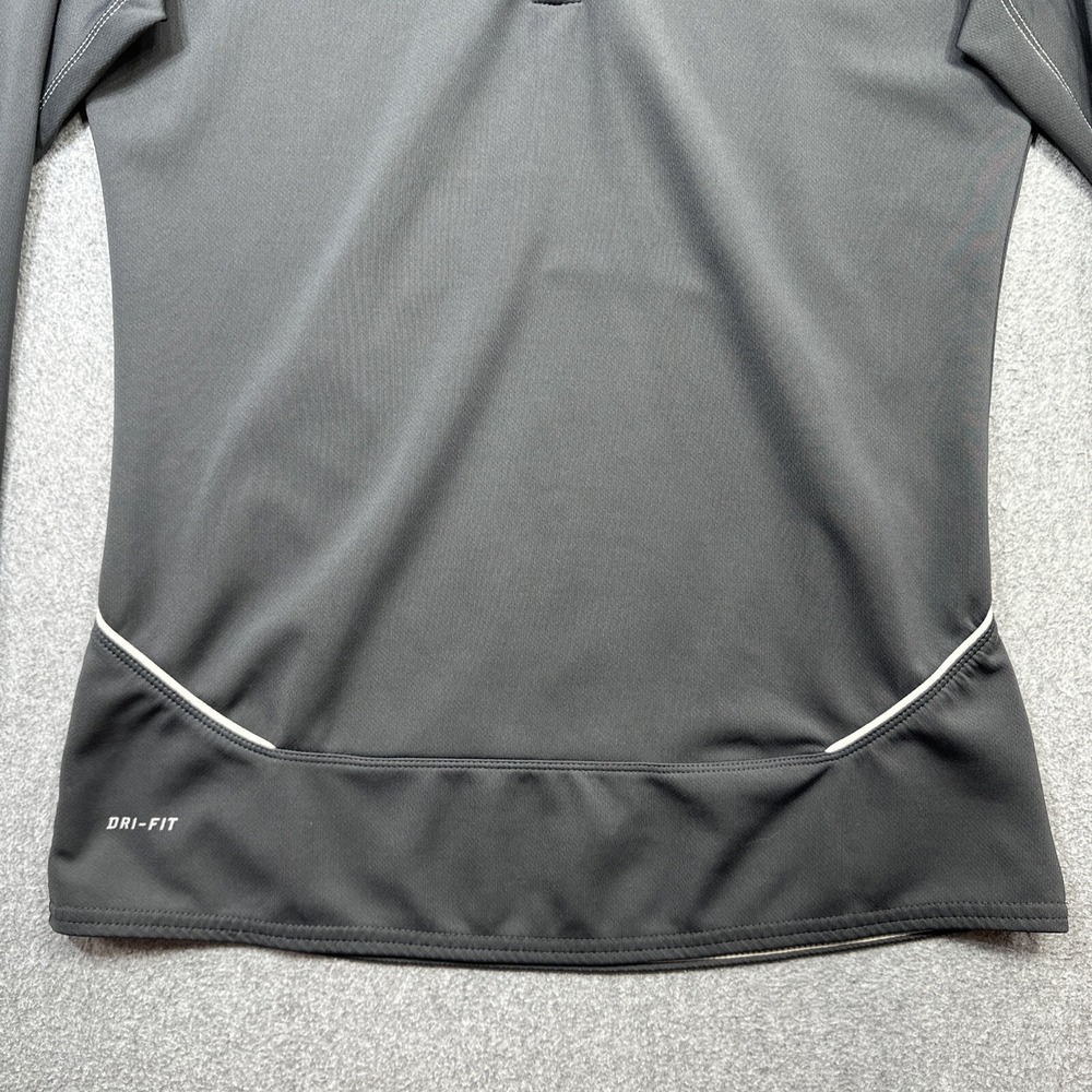 Nike Hoodie Women Small Gray 1/4 Zip Pullover Running Dri Fit Stretch Active Gym - Picture 4 of 12